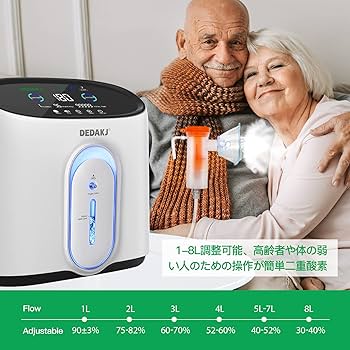 Amazon | 携帯型のスマート音声全タッチパネルの酸素生産機1-8 L